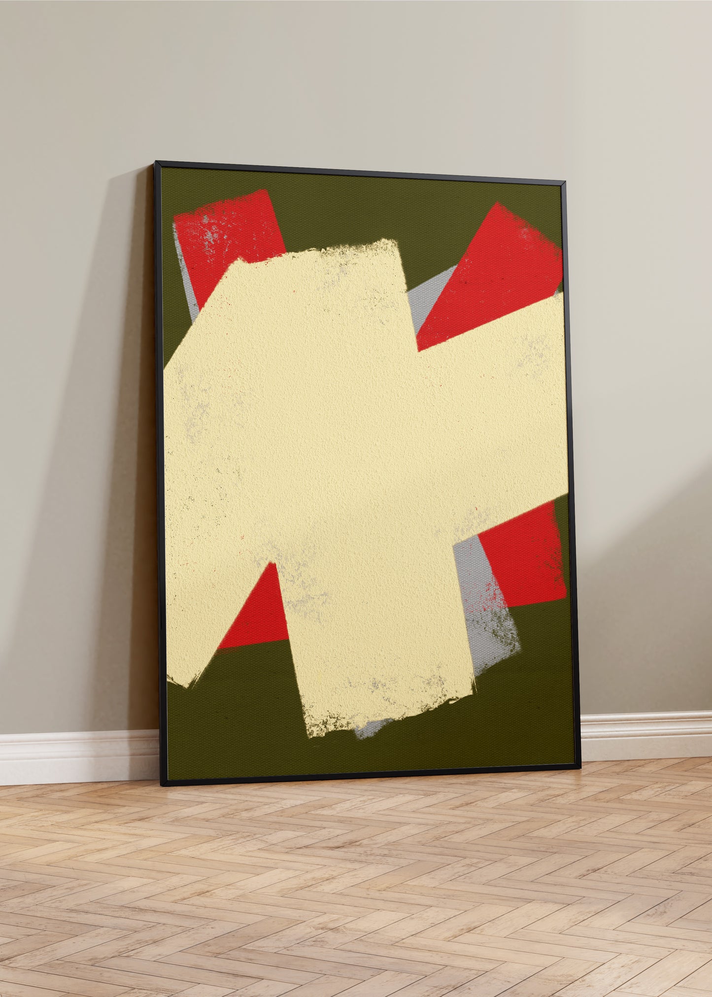 Colorful digital modern art print that uses expressive strokes and vibrant colors to create a playful and modern minimalist composition for your interior design and home wall decor projects.  Colors: green, red, lavender, cream Available in sizes (inches): Available in sizes (inches): 8x10, 12x16, 16x20, 18x24, 20x28, 24x32, A1, 24x36, 30x40