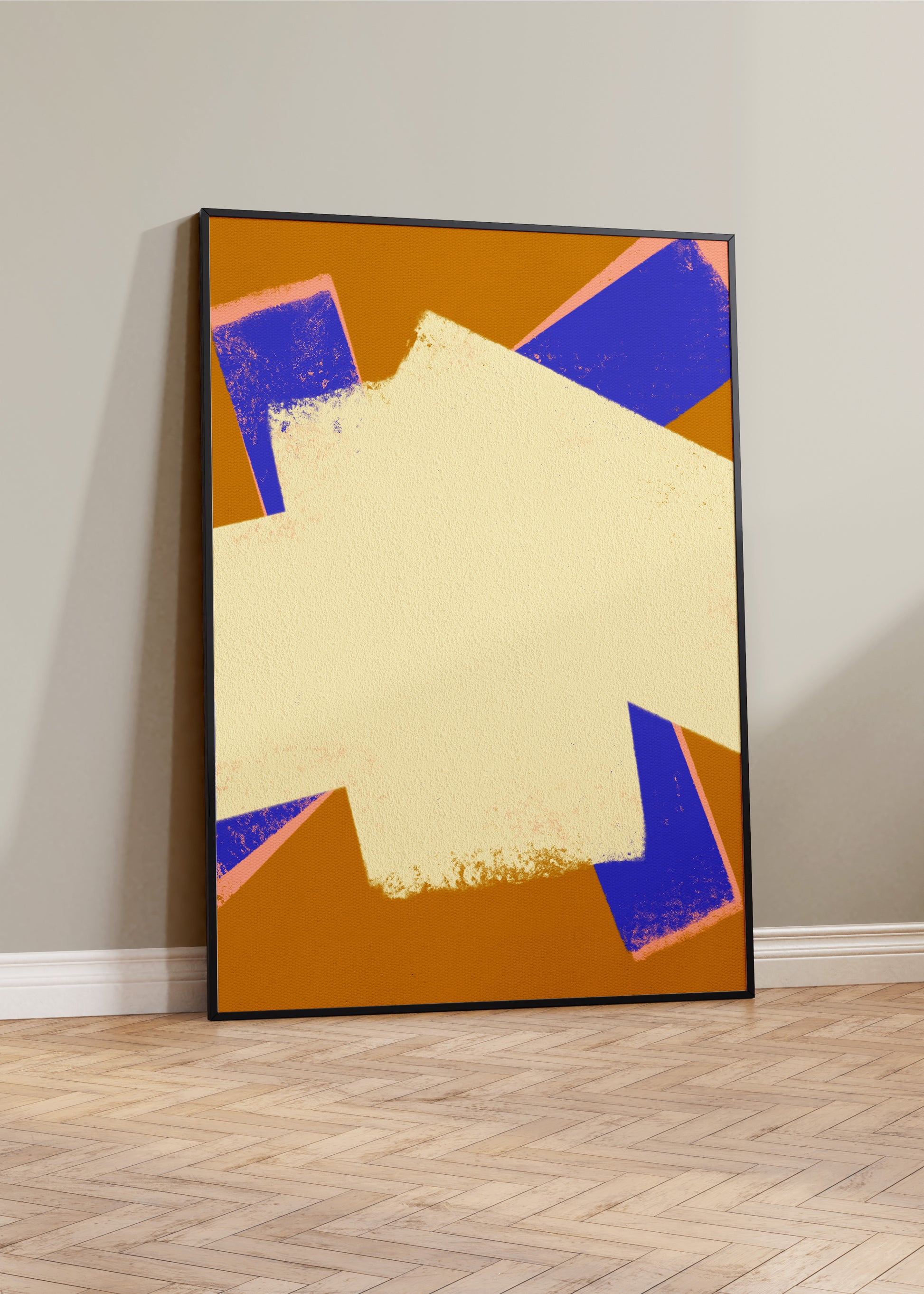 Colorful digital modern art print that uses expressive strokes and vibrant colors to create a playful and modern minimalist composition for your interior design and home wall decor projects.  Colors: ochre, royal purple, apricot, cream Available in sizes (inches): Available in sizes (inches): 8x10, 12x16, 16x20, 18x24, 20x28, 24x32, A1, 24x36, 30x40