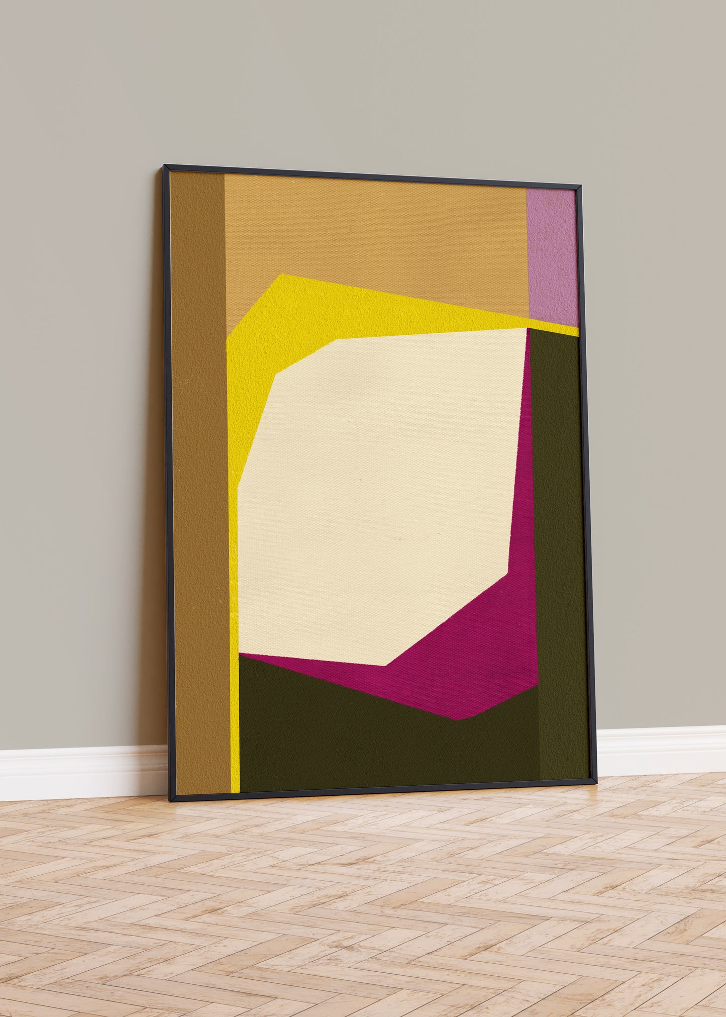 Colorful digital modern art print that uses an experimental approach to color, texture, and form to build a minimalist composition for your interior design and home wall decor projects.  Colors: apricot, ochre, magenta, lavender, yellow, green, beige Available in sizes (inches): Available in sizes (inches): 8x10, 11x14, 12x16, 16x20, 18x24, A3, A2, A1, 24x36, 28x40